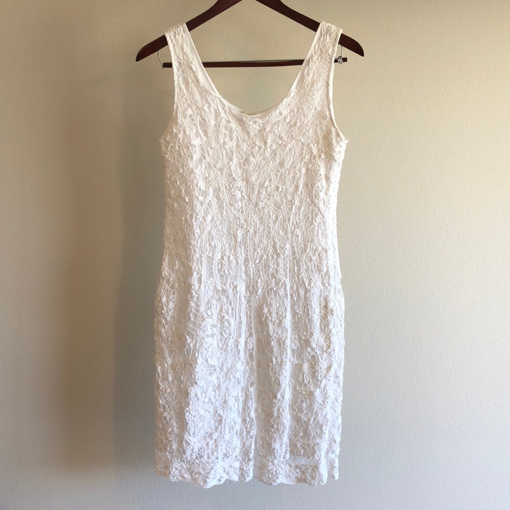 Banana Republic White Lace Dress